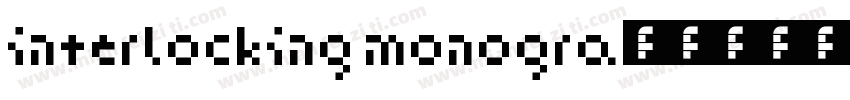 Interlocking monogra字体转换